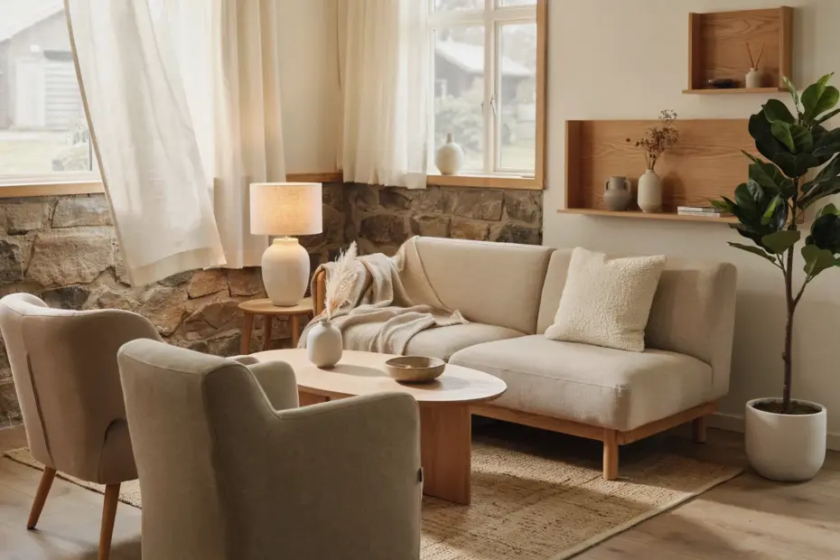 Farmhouse Living Room with Antique Inspired Metal Mirror | Modern Rustic Decor Ideas