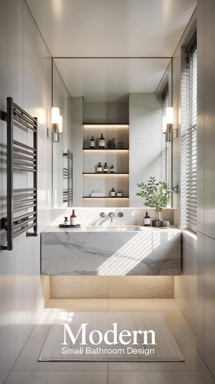 Modern Small Bathroom Design Ideas with Luxury Spa Elements