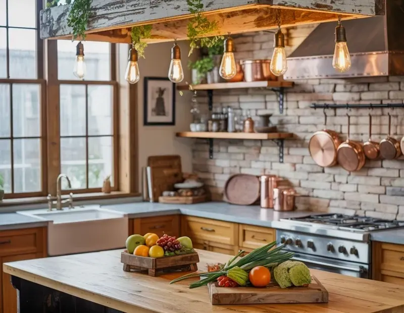 Farmhouse Kitchen Island Hanging Planter: Easy DIY With Wood and Greenery